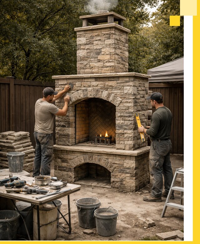 Проектирование и установка уличных каминов в Карасуке