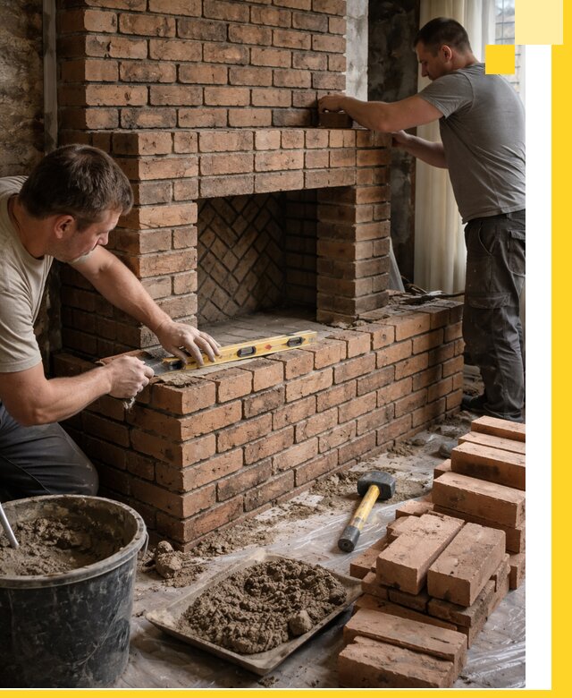 Изготовление и установка кирпичных каминов в Карасуке