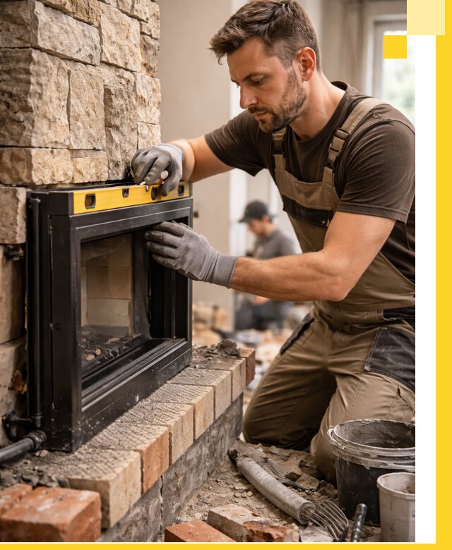 Дровяные камины под ключ в Карасуке: монтаж, обустройство