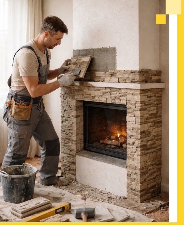 Изготовление и монтаж каминов для дома под ключ в Карасуке