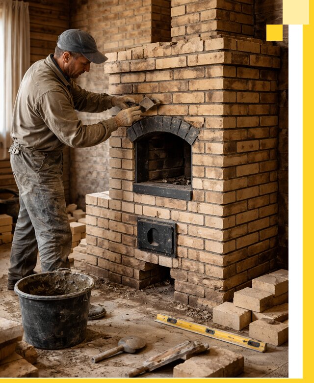 Кирпичные печи под ключ в Карасуке: проектирование и кладка
