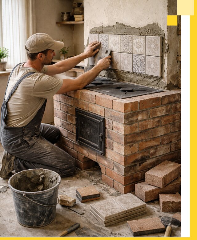 Печи с плитой на заказ монтаж гарантия и сервис в Карасуке