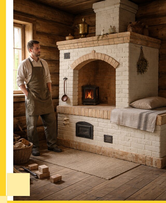 Русские печи с лежанкой под ключ в Карасуке от 152355 р. ЭриданКск