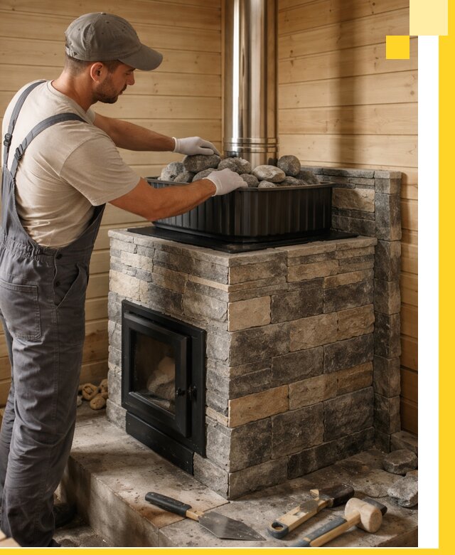 Печи для парной в Карасуке, производство, монтаж и обслуживание