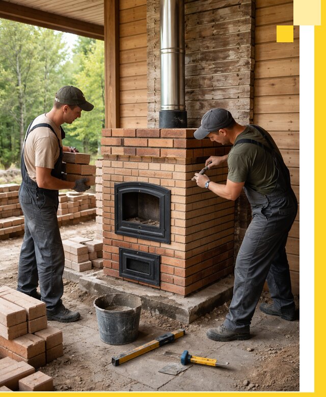 Производство и установка дачных печей под ключ в Карасуке