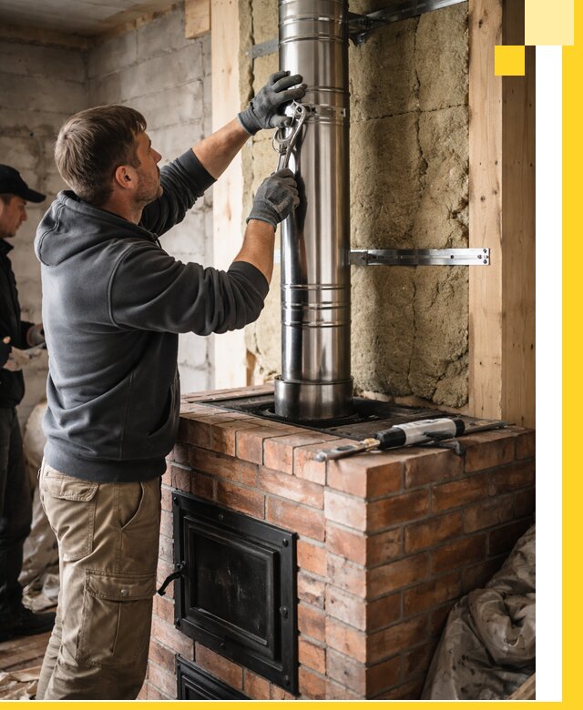 Изготовление и монтаж печей и дымоходов под ключ в Карасуке