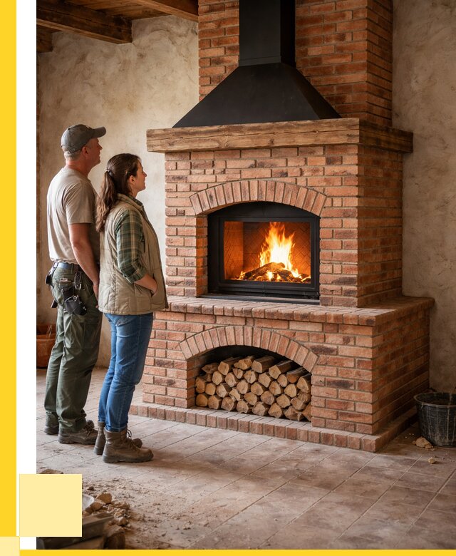 Печи камины из кирпича в Карасуке от 121884 р. | ЭриданКск