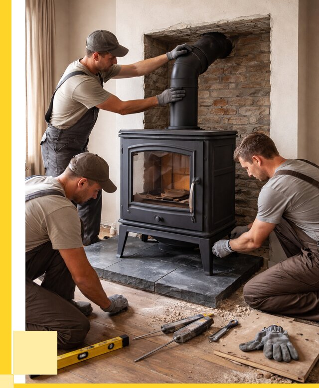 Монтаж печи камина в частном доме в Карасуке от 25393 р. | ЭриданКск