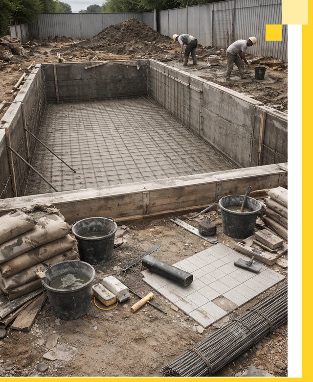 Строительство бассейнов под ключ в Карасуке, дизайн и монтаж