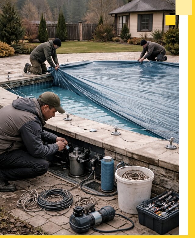 Консервация бассейнов в Карасуке: подготовка к длительному хранению