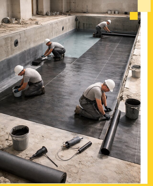 Профессиональная гидроизоляция бассейнов и чаш в Карасуке под ключ