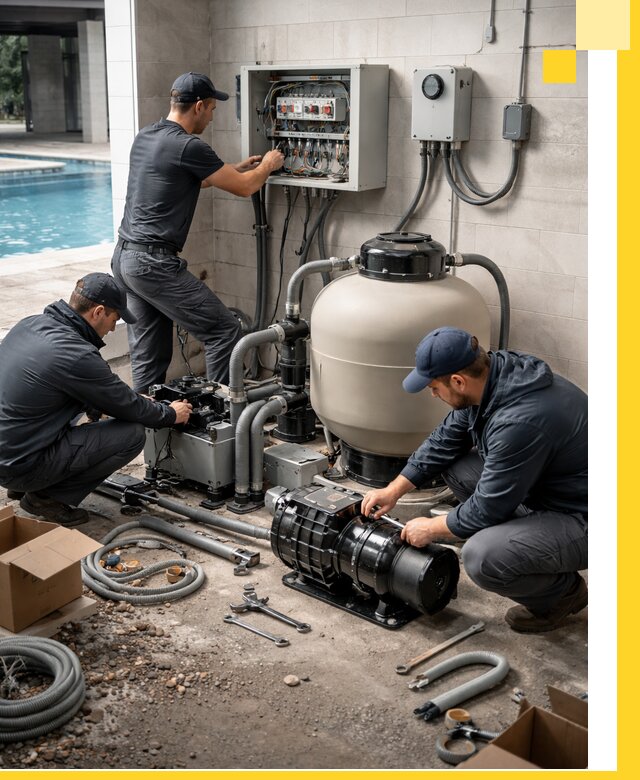 Профессиональный монтаж оборудования для бассейнов в Карасуке