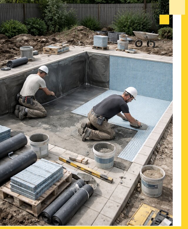 Проектирование и строительство стационарных бассейнов в Карасуке