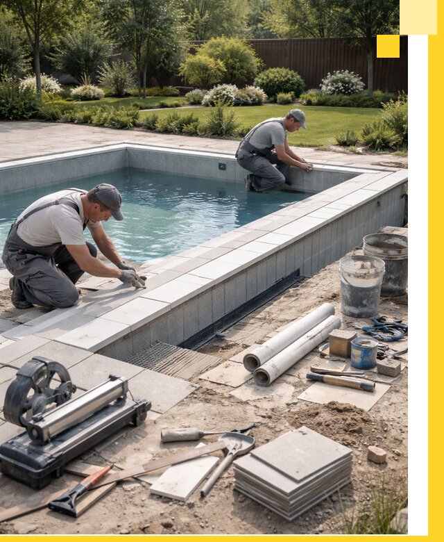 Строительство открытых бассейнов под ключ в Карасуке профессионально