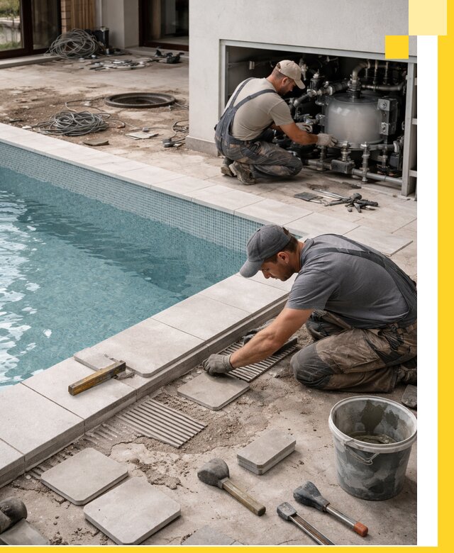 Строительство и монтаж бассейнов в коттедже в Карасуке