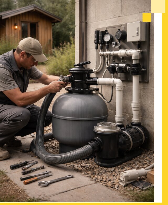 Продажа и монтаж фильтров и насосов для бассейнов в Карасуке