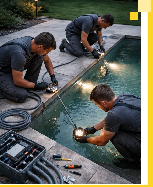 Профессиональное освещение бассейнов в Карасуке: дизайн и монтаж