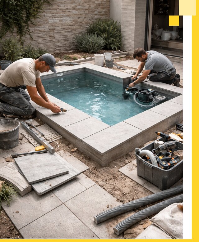 Мини бассейны под ключ в Карасуке, дизайн и установка