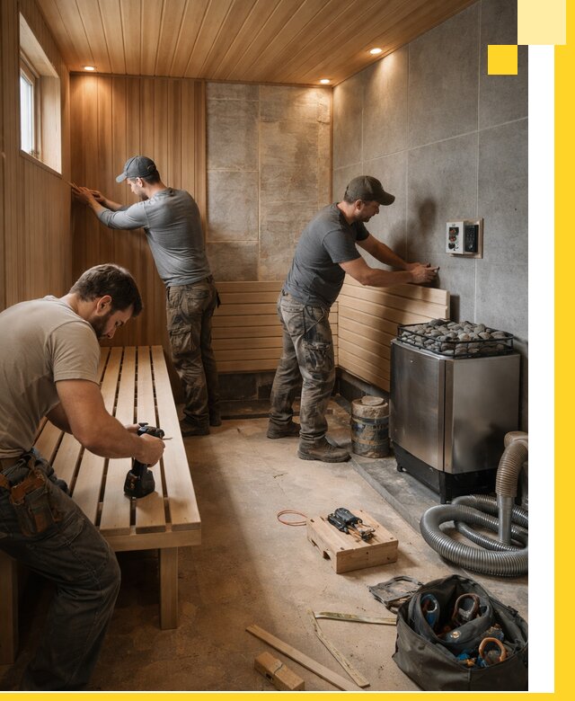 Сауны под ключ в Карасуке, проектирование, строительство, отделка