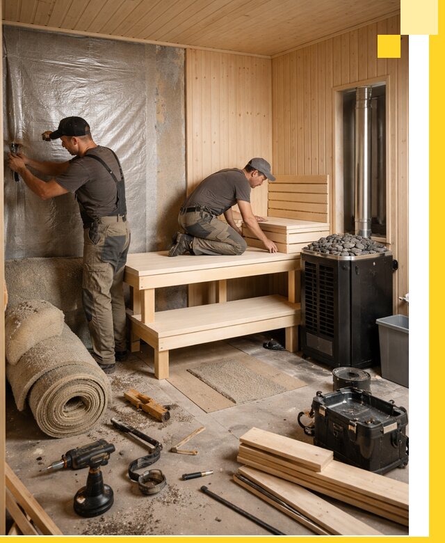 Проекты саун под ключ в Карасуке дизайн и строительство