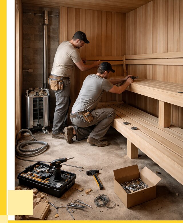 Монтаж саун под ключ в Карасуке от 121884 р. | ЭриданКск