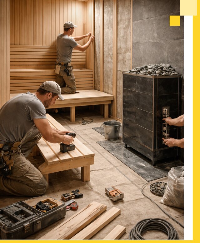 Дизайн и строительство интерьерных саун под ключ в Карасуке