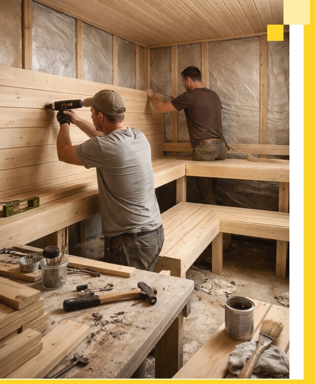 Профессиональная отделка бань и саун под ключ в Карасуке