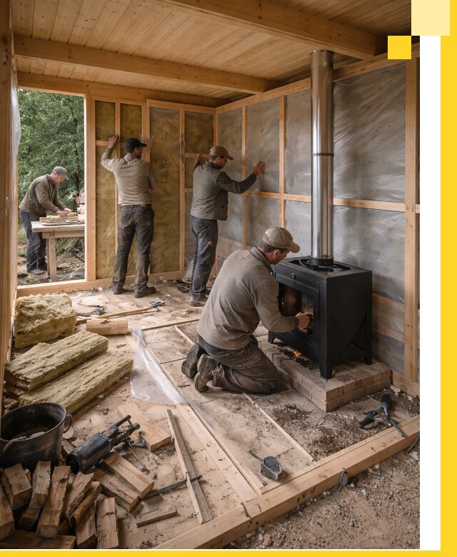 Профессиональный монтаж бань под ключ в Карасуке для дома