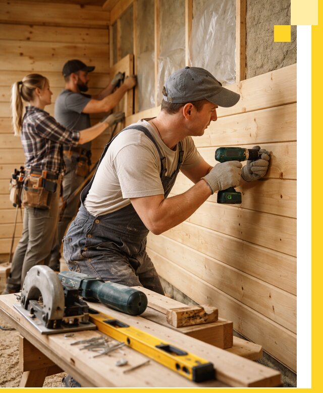 Обшивка бань под ключ в Карасуке: отделка стен и потолков