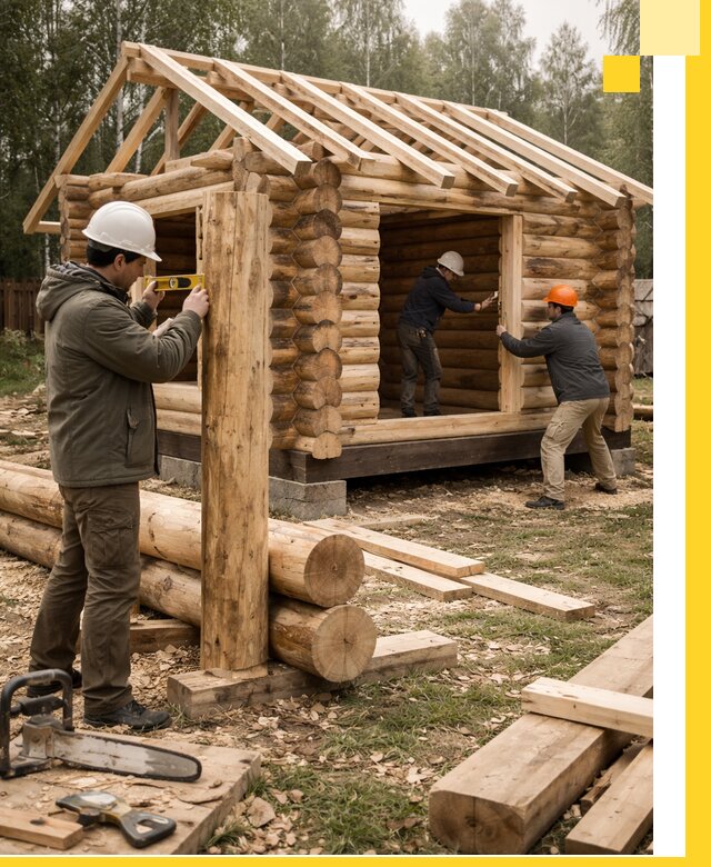 Строительство бань для дачи под ключ в Карасуке с доставкой и монтажом