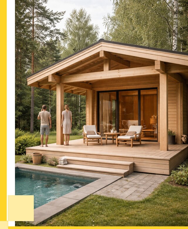 Бани с террасой под ключ в Карасуке от 609420 р. | ЭриданКск