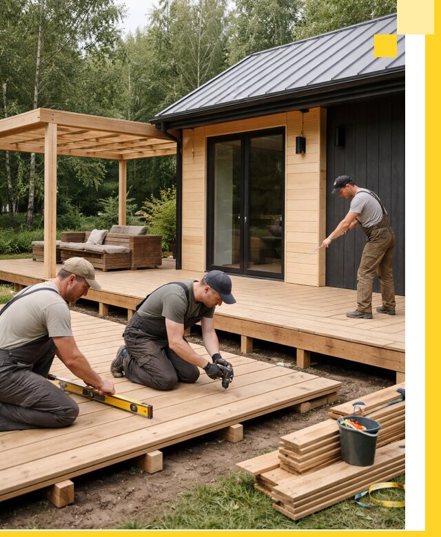 Строительство бань с террасой и бассейном под ключ в Карасуке