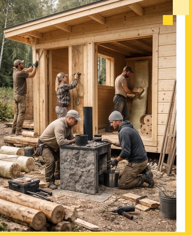 Купить баню под ключ в Карасуке строительство монтаж отделка