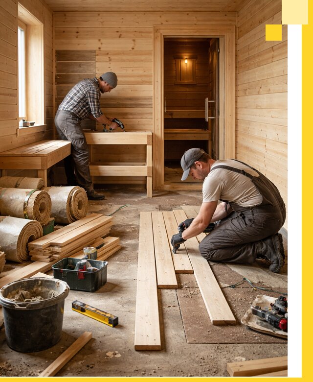 Индивидуальный проект бани с комнатой отдыха под ключ в Карасуке