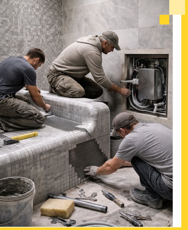 Проекты хамамов под ключ в Карасуке и дизайн и строительство