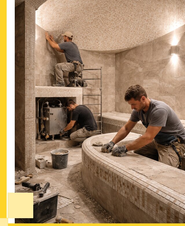 Монтаж хамамов под ключ в Карасуке от 253925 р. ЭриданКск