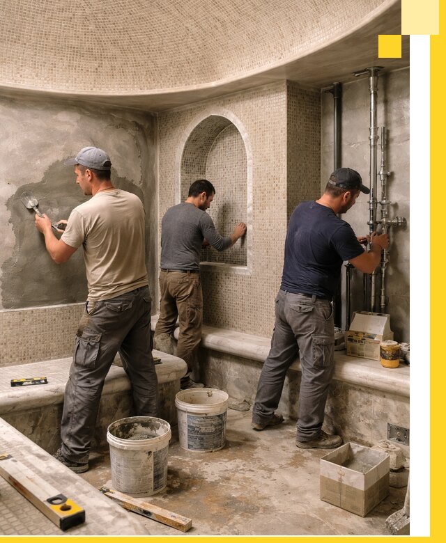 Профессиональный монтаж хамамов под ключ в Карасуке с гарантией