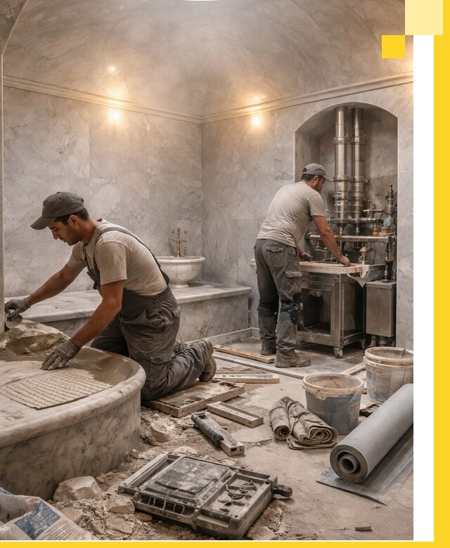 Строительство турецких бань хаммам под ключ в Карасуке