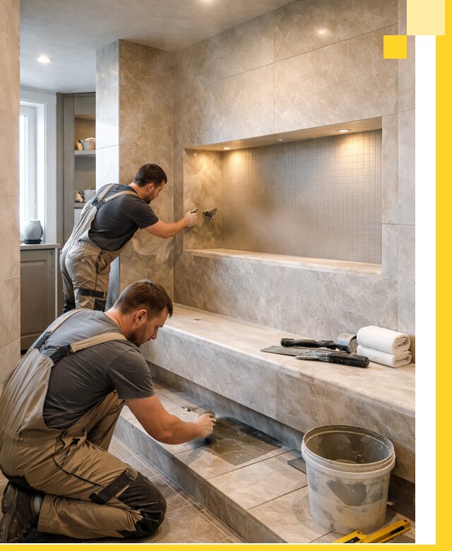 Профессиональное строительство хамама в квартире в Карасуке