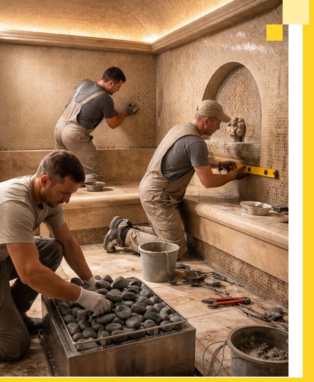 Проектирование и строительство хамама и сауны в Карасуке