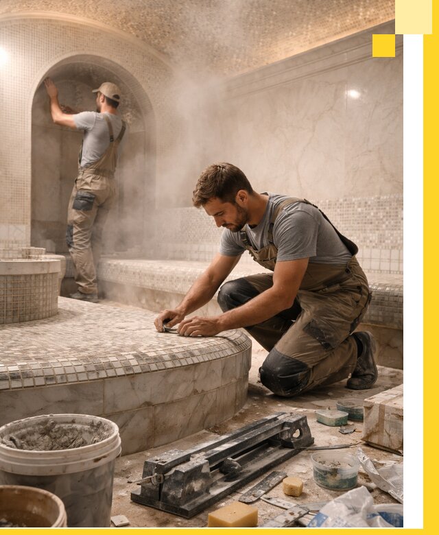 Профессиональный дизайн хамама и SPA под ключ в Карасуке