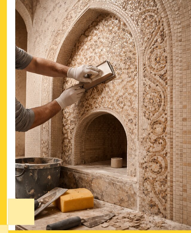 Мозаика для хамама в Карасуке под ключ от 5079 р. | ЭриданКск