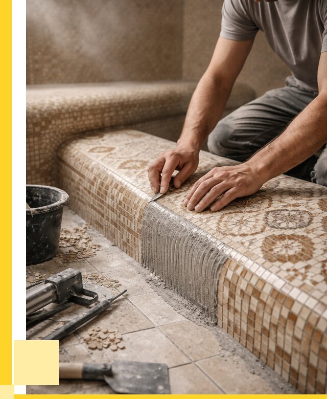 Плитка для хамама под ключ в Карасуке от 3555 р. | ЭриданКск