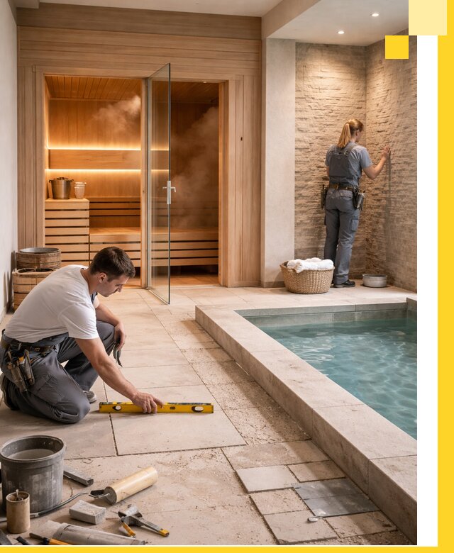 Комплексный дизайн и отделка интерьеров SPA под ключ в Карасуке